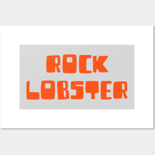 Rock Lobster, orange Posters and Art